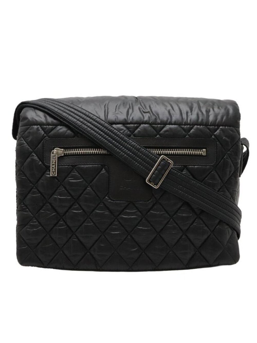 Chanel Coco Cocoon Shoulder Bag Messenger Crossbody Quilted Nylon